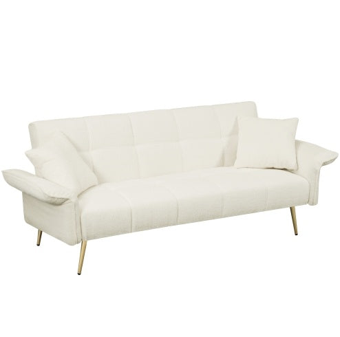 70" Velvet Futon Sofa Bed