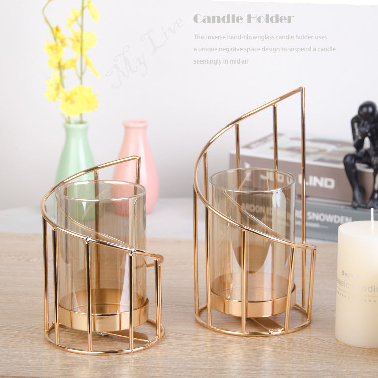Nordic Geometric Candle Holder