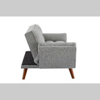 Slate Linen Reclining Sofa
