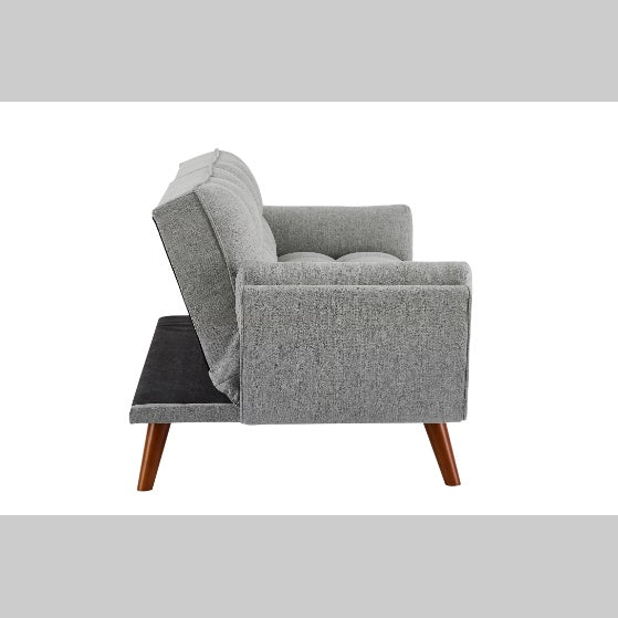 Slate Linen Reclining Sofa