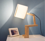 Wooden Flexi-Glow Bedside Lamp