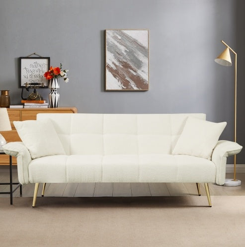 70" Velvet Futon Sofa Bed