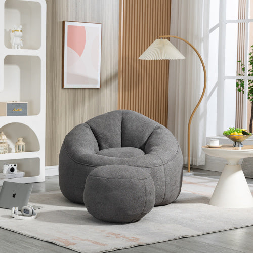 Bean Bag Chair with Footrest