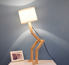 Wooden Flexi-Glow Bedside Lamp