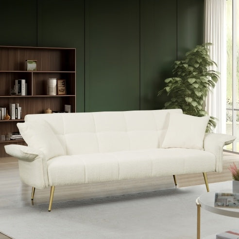 70" Velvet Futon Sofa Bed