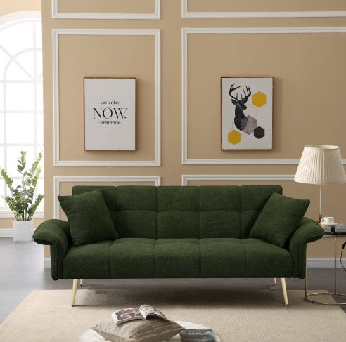 70" Velvet Futon Sofa Bed
