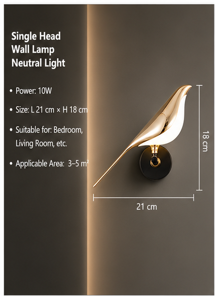 Modern Bird LED Lamp