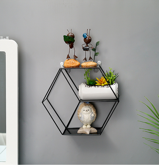 Hexagonal Wall Shelf