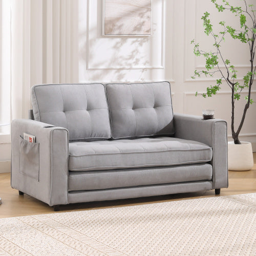 3-in-1 Convertible Futon Sofa Bed