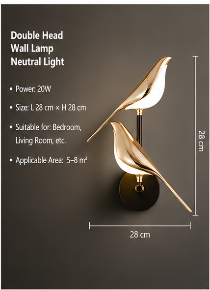 Double Head Wall Lamp - Neutral Light