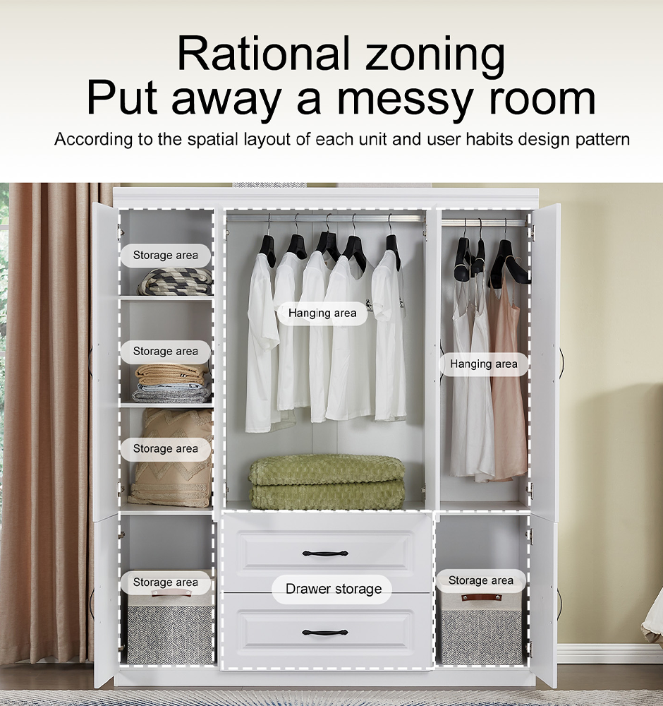 Freestanding Wardrobe Closet