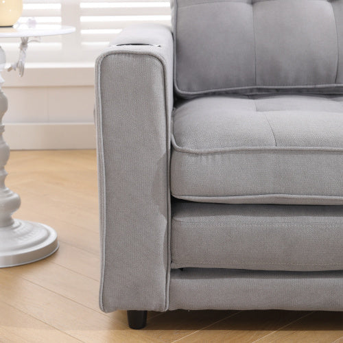 3-in-1 Convertible Futon Sofa Bed