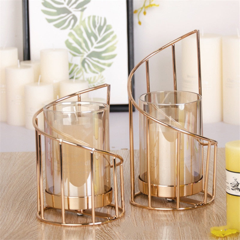 Nordic Geometric Candle Holder