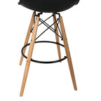 Scandinavian Wood Chair Set with Backrest