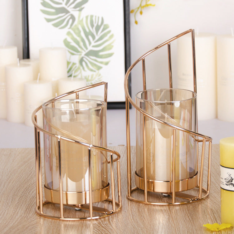 Nordic Geometric Candle Holder