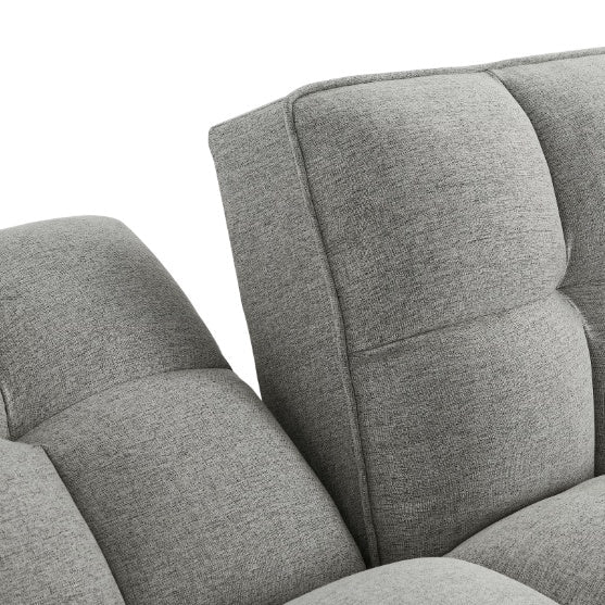 Slate Linen Reclining Sofa
