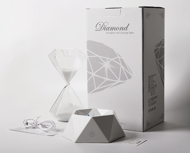 Diamond Hourglass Night Light