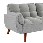 Slate Linen Reclining Sofa