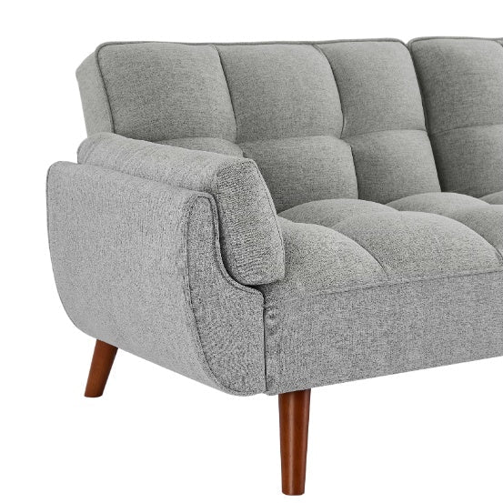 Slate Linen Reclining Sofa
