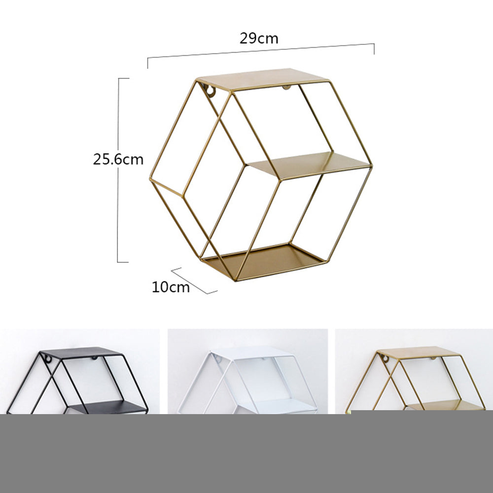 Hexagonal Wall Shelf