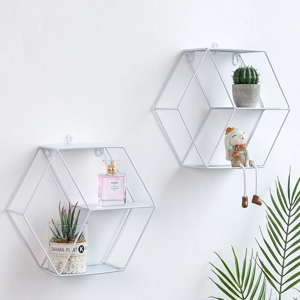 Hexagonal Wall Shelf