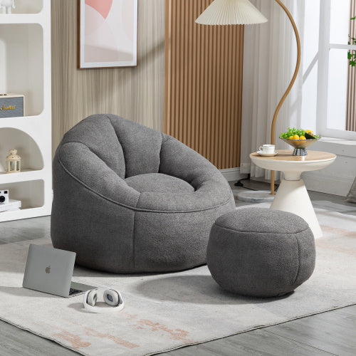 Bean Bag Chair with Footrest