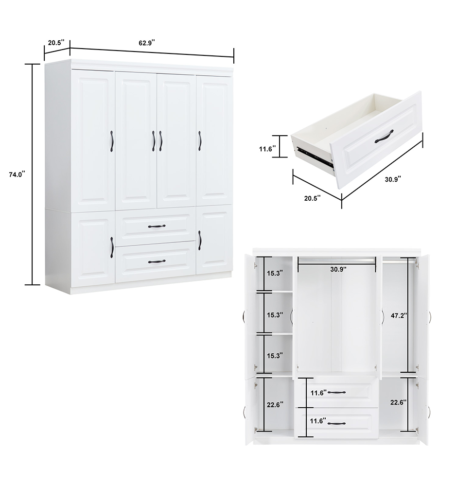 Freestanding Wardrobe Closet