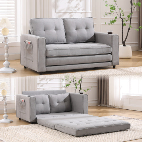 3-in-1 Convertible Futon Sofa Bed